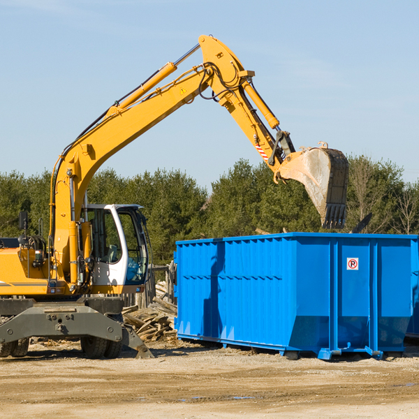 what size residential dumpster rentals are available in Florence Vermont